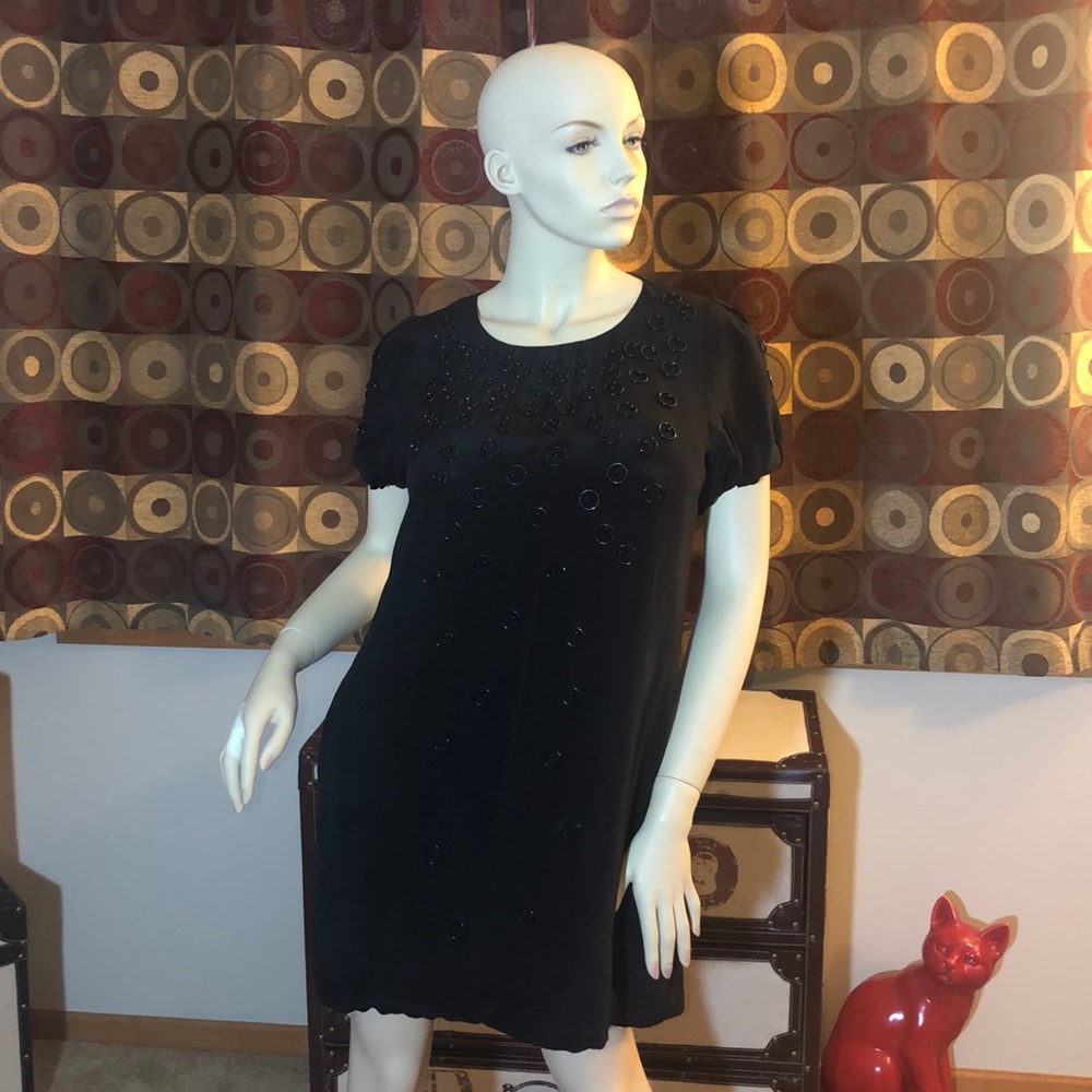 Couture Cape Sleeve Silk Tunic Dress or Top